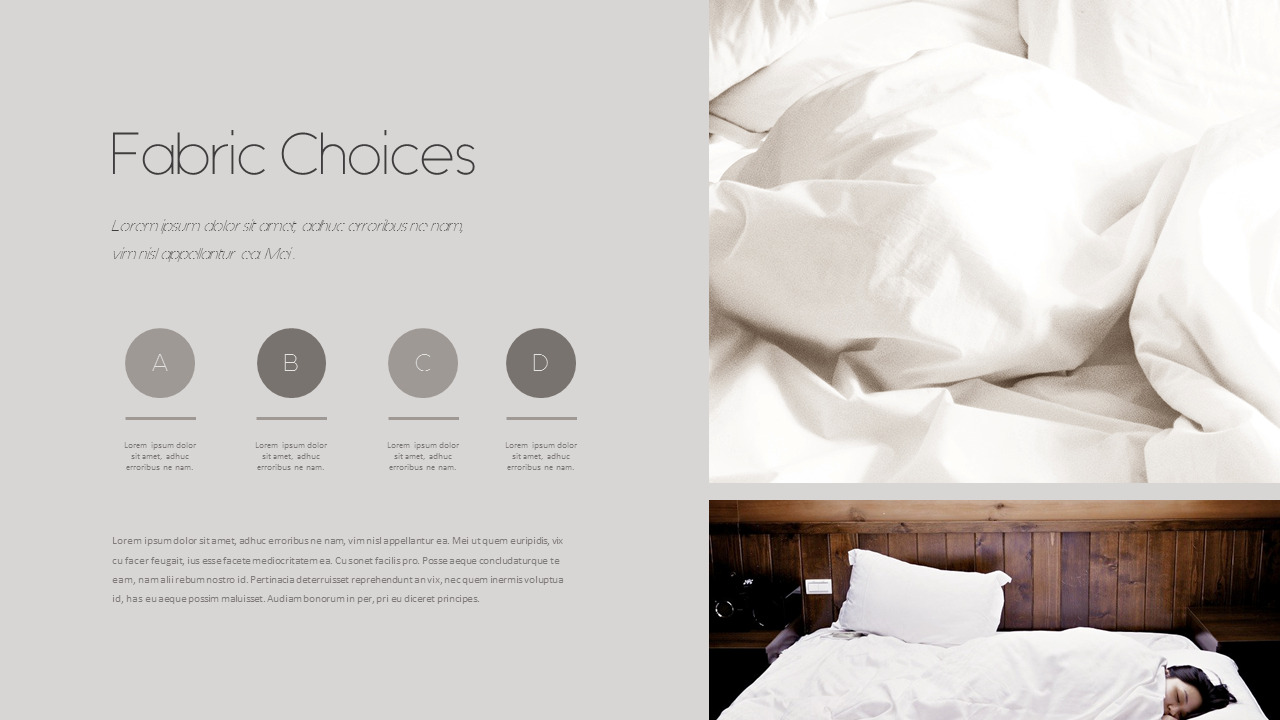 Modern Bedding Business PPTConstructionTemplates