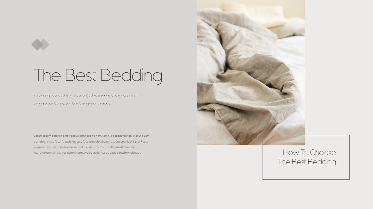 Modern Bedding Business PPTConstructionTemplates