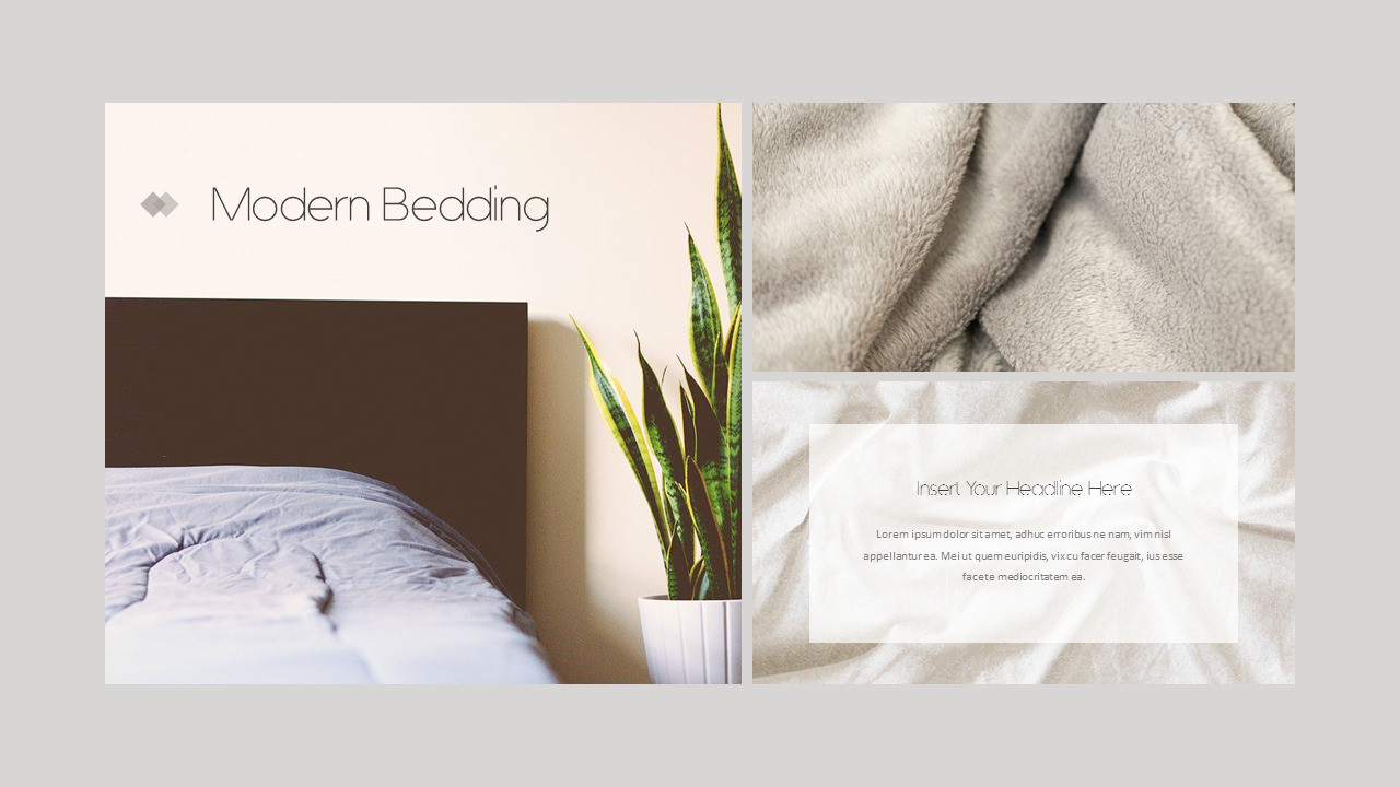 Modern Bedding Business PPTConstructionTemplates