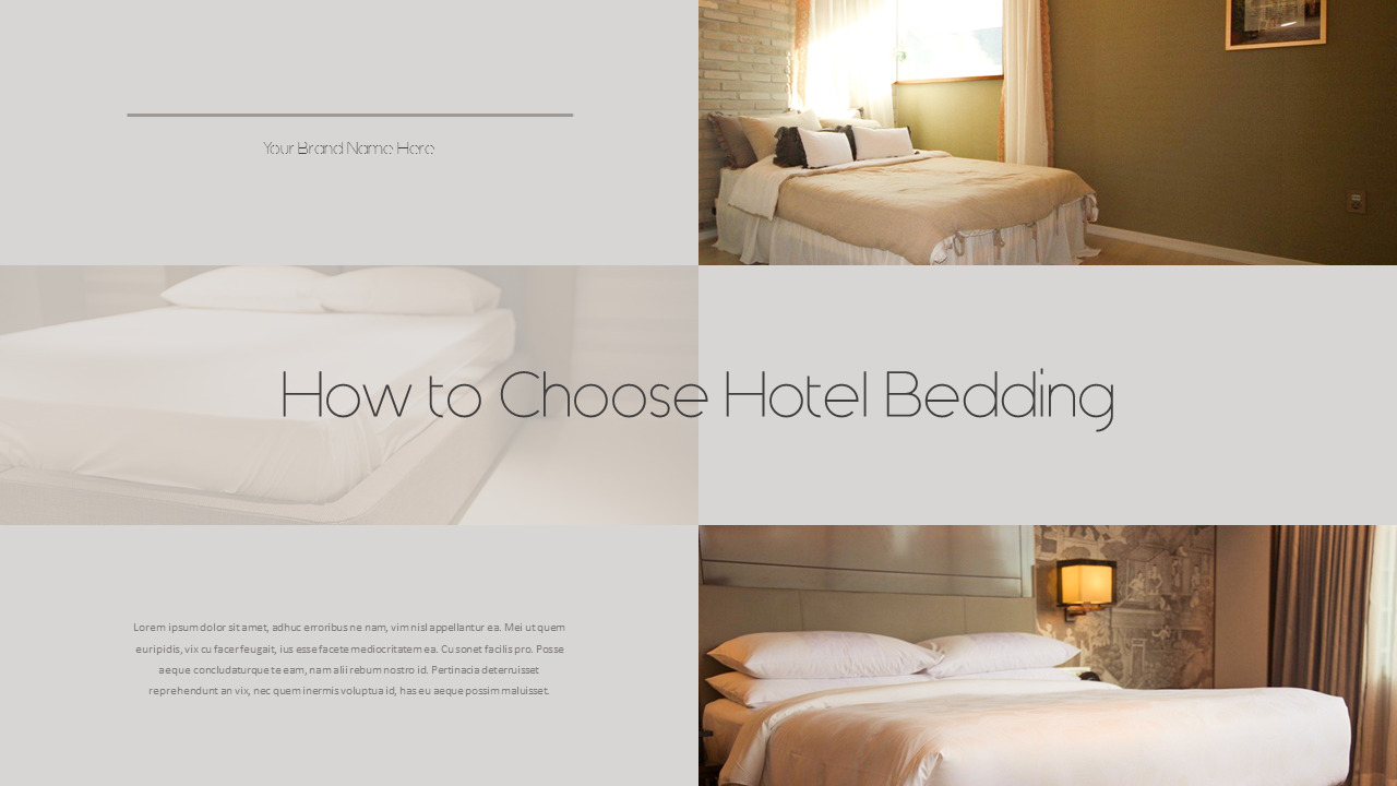 Modern Bedding Business PPTConstructionTemplates