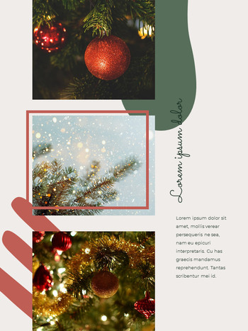 Merry Christmas Theme Design Template slideshare ppt
