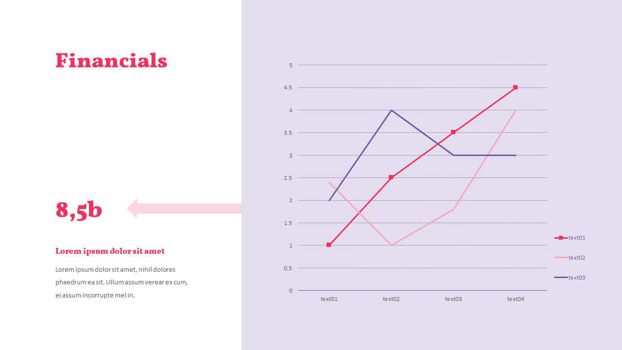 Financials Template Layout|Single Slides