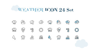 다양한 날씨 편집이 쉬운 프레젠테이션 템플릿_40