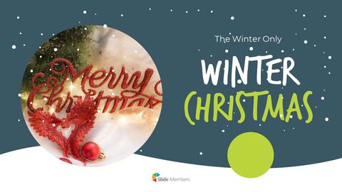 Winter Christmas team presentation template|Lifestyle|PPT