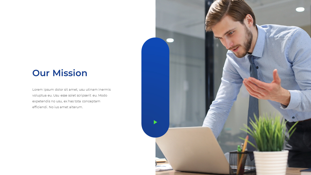 Unsere Aufgabe PPT-Folie|Vision,|Single