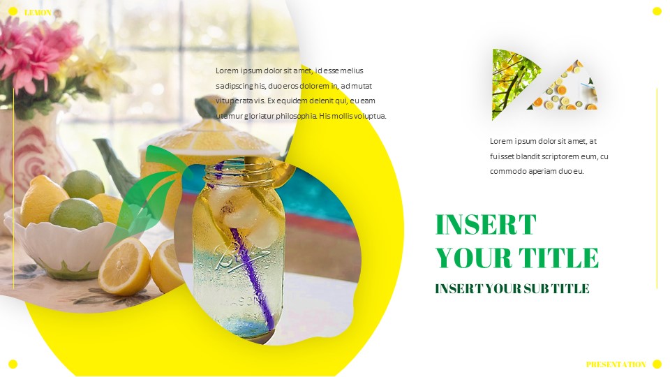 Lemon Presentation Google Slides Templates