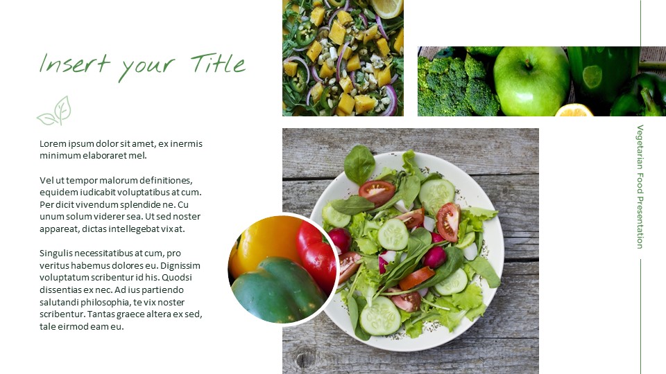 Vegetarian Food Google Slides Themes for Presentations