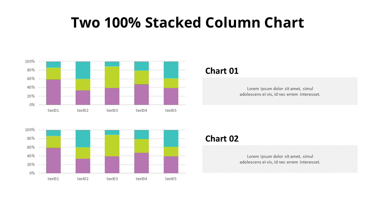 Comparison Column Chart List