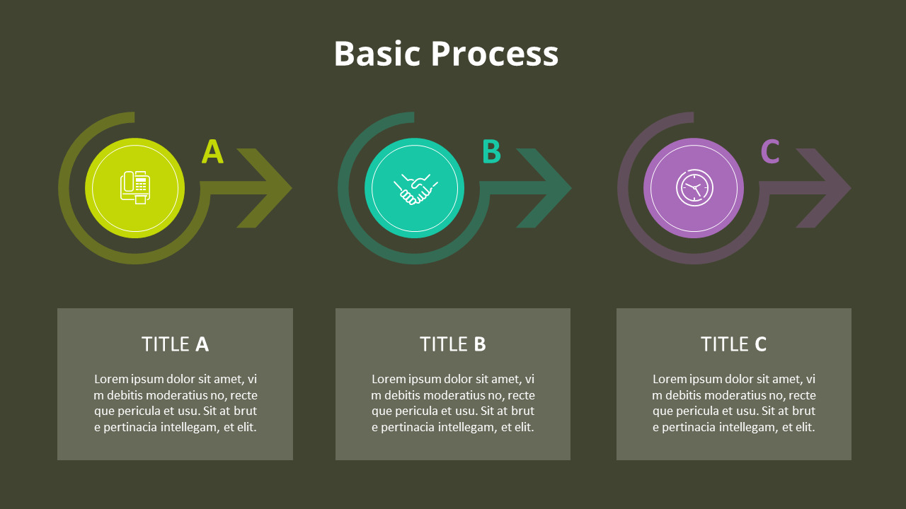 Conjunto de diagrama de proceso