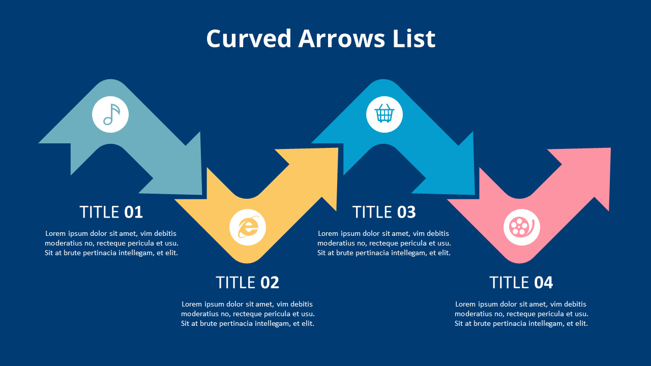 Arrow Step Up Diagram PPT|Process