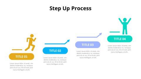 Step Up Process Diagram PPT