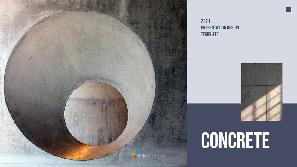 Concrete Business plan Templates PPTConstruction