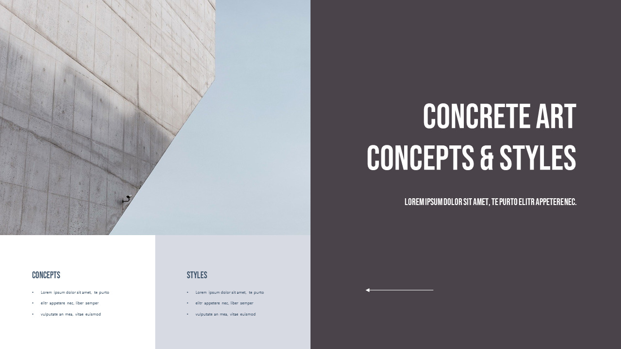 Concrete Business plan Templates PPTConstruction