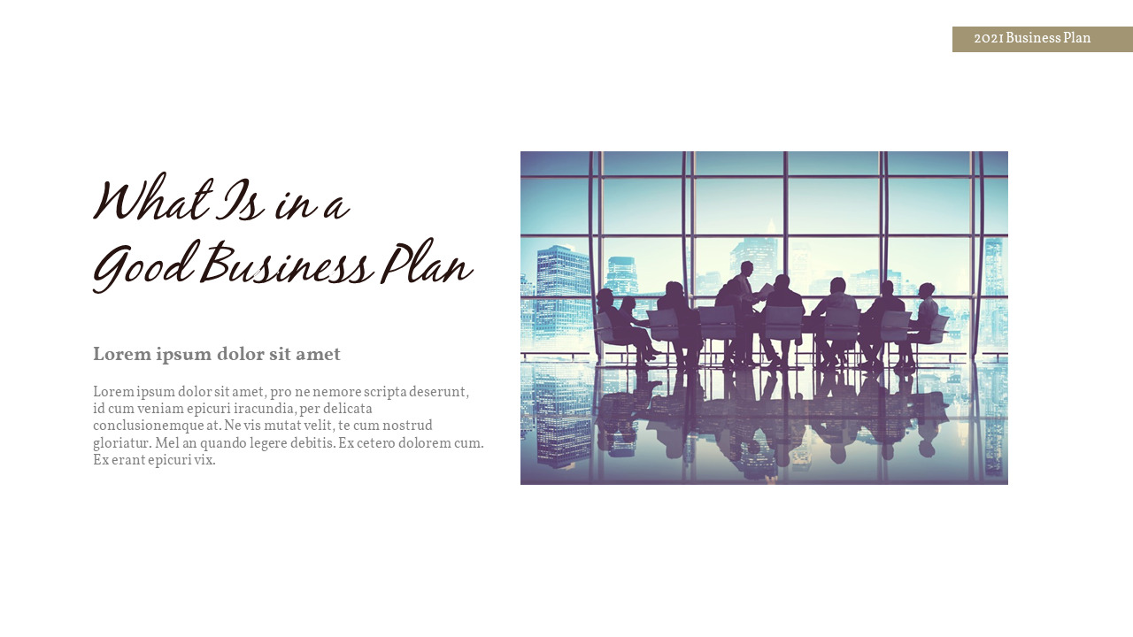 2021 Business Plan Templates Design