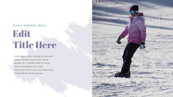 Snowboard de invierno diseño de diapositivas de powerpoint_20