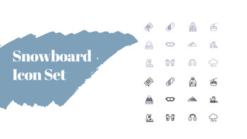 冬のスノーボード パワーポイントのスライドデザイン_40