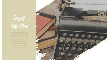 老式打字机 简单的模板_12