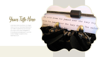 老式打字机 简单的模板_15