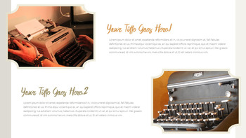 老式打字机 简单的模板_17