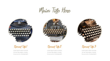 老式打字机 简单的模板_27