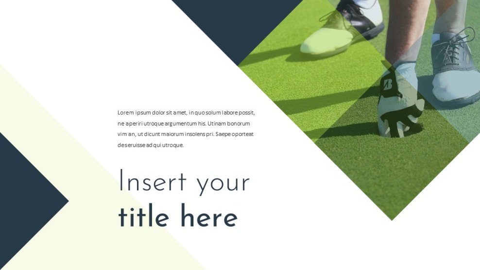 Golf Google Slides Template Design