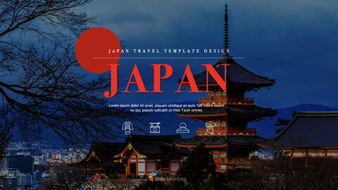 Japan company profile template design Lifestyle Keynote