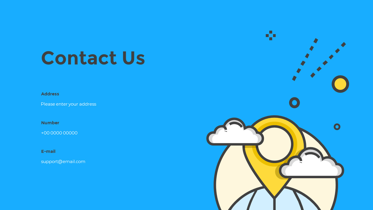 Flat Design Layout Pitch Deck animated Template powerpoint animation