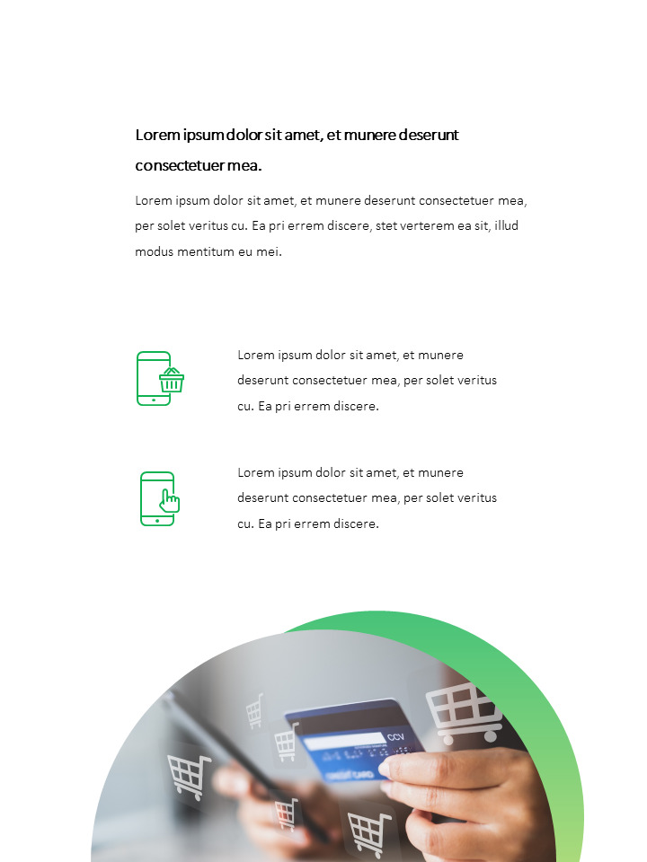 E-commerce Shop PPT Templates Simple Design