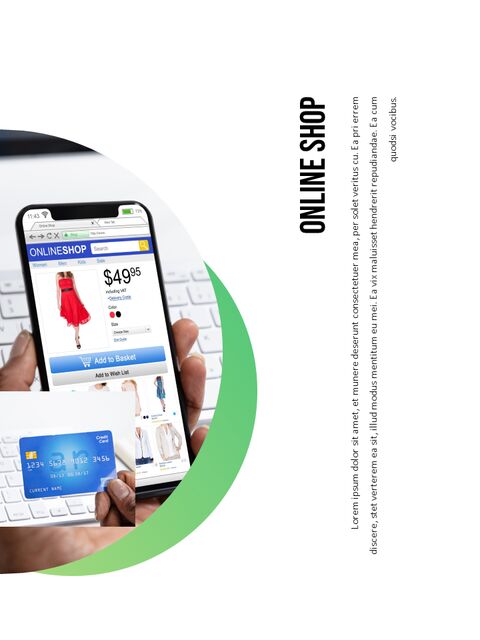 E-commerce Shop PPT Templates Simple Design