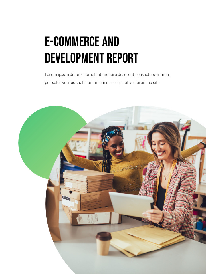 E-commerce Shop PPT Templates Simple Design