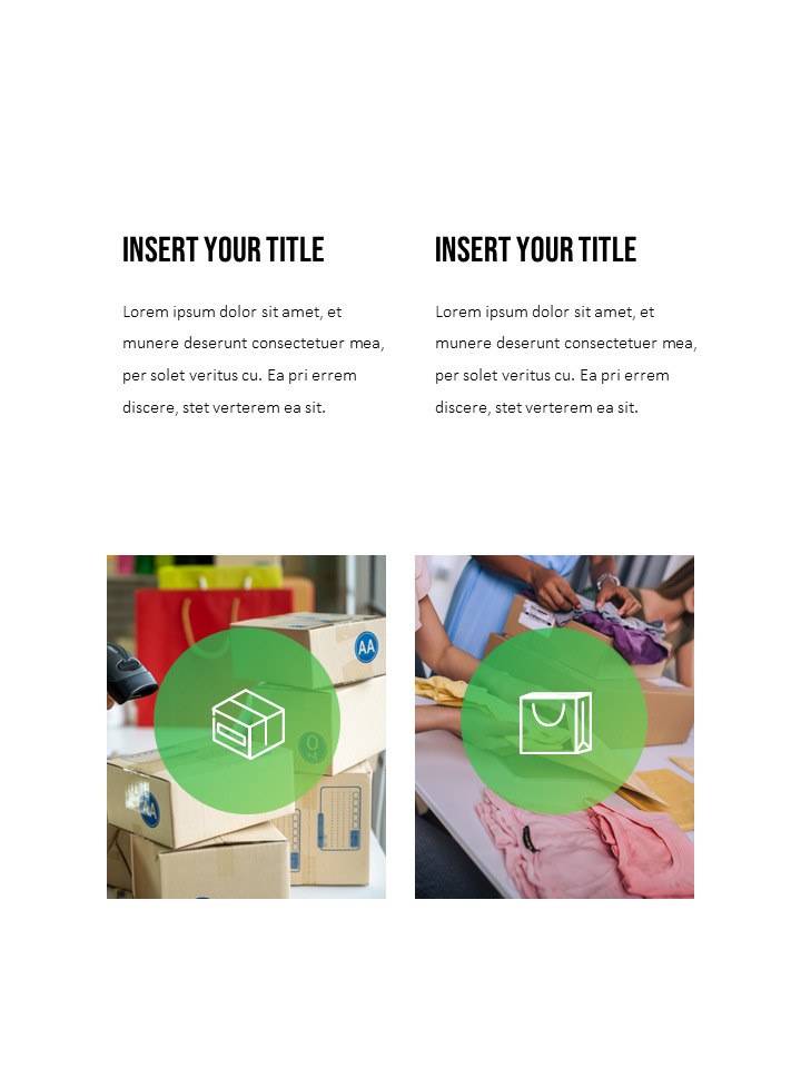 E-commerce Shop PPT Templates Simple Design
