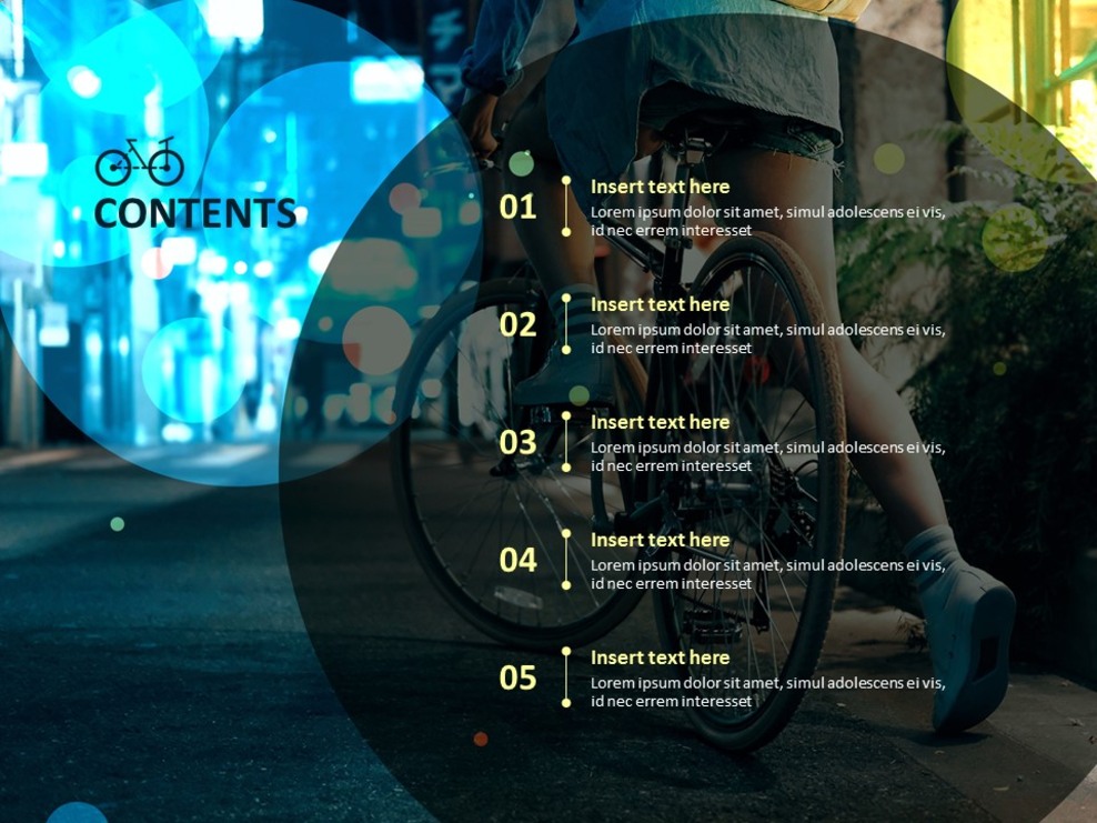 Free Powerpoint Sample Riding A Bike