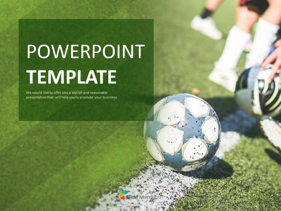 Legs Kicking Soccer Ball - Free Presentation Templates_01
