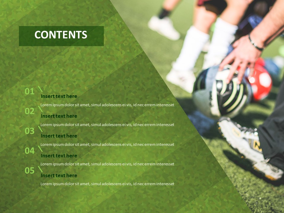 Legs Kicking Soccer Ball - Free Presentation Templates_02
