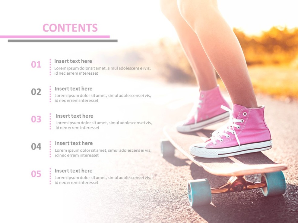 Skateboarding Free Powerpoint Template
