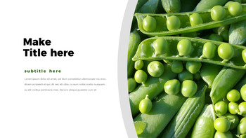 Green Bean PPT Templates Simple Design|Business