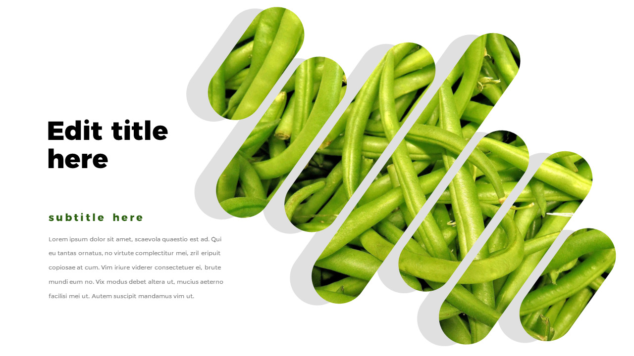 Green Bean PPT Templates Simple DesignBusiness