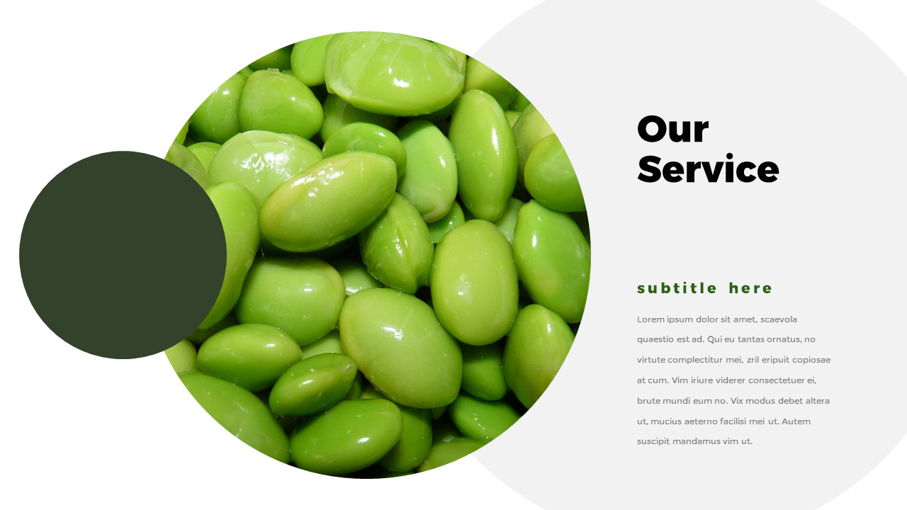 Green Bean PPT Templates Simple DesignBusiness