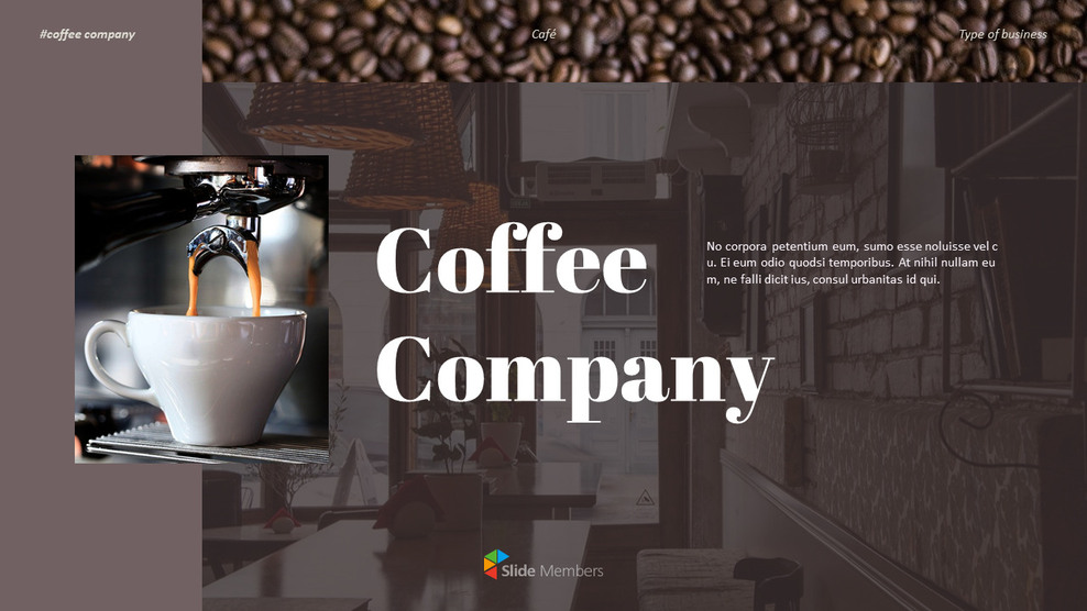 Modèle PowerPoint pour entreprise de café moka_01