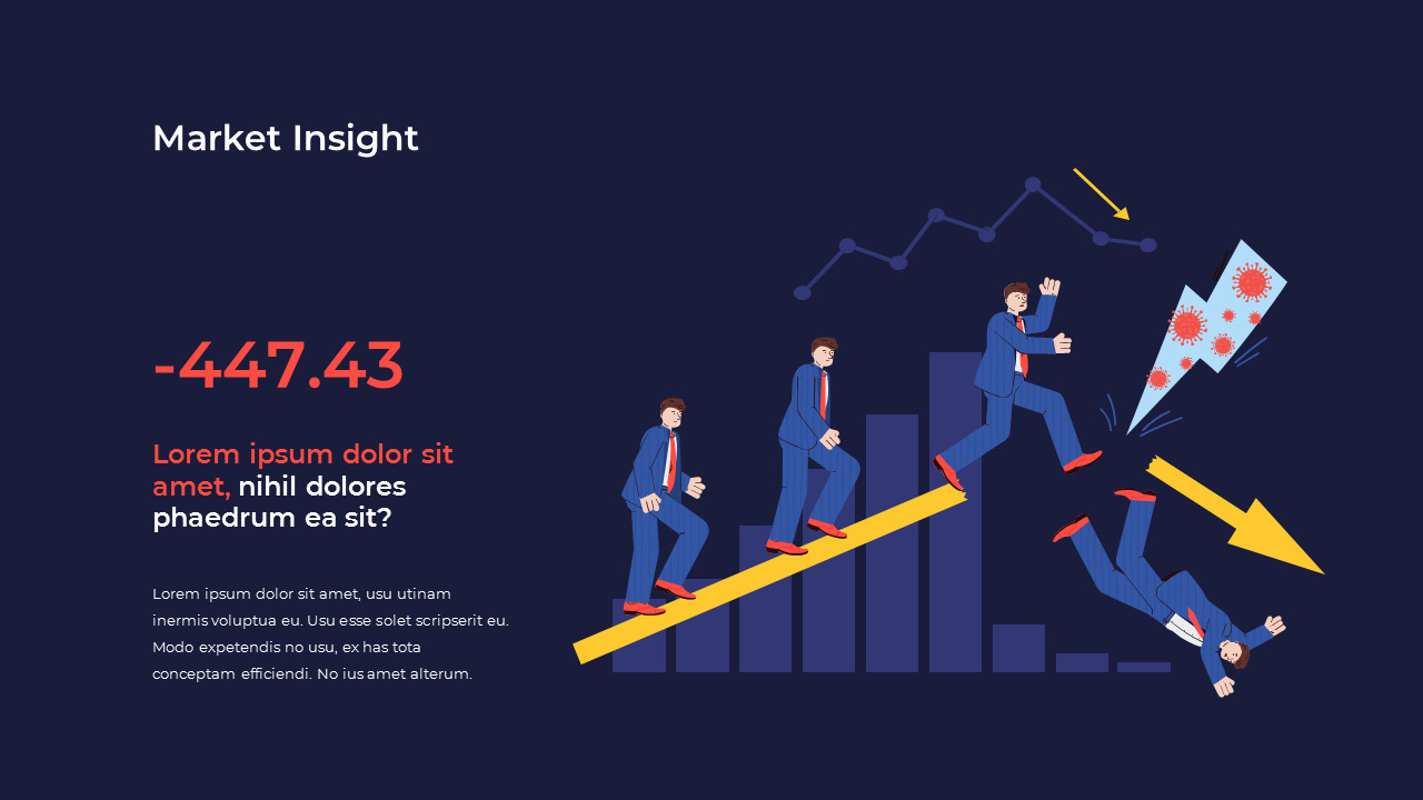 Covid 19 Economic Impact powerpoint animation template