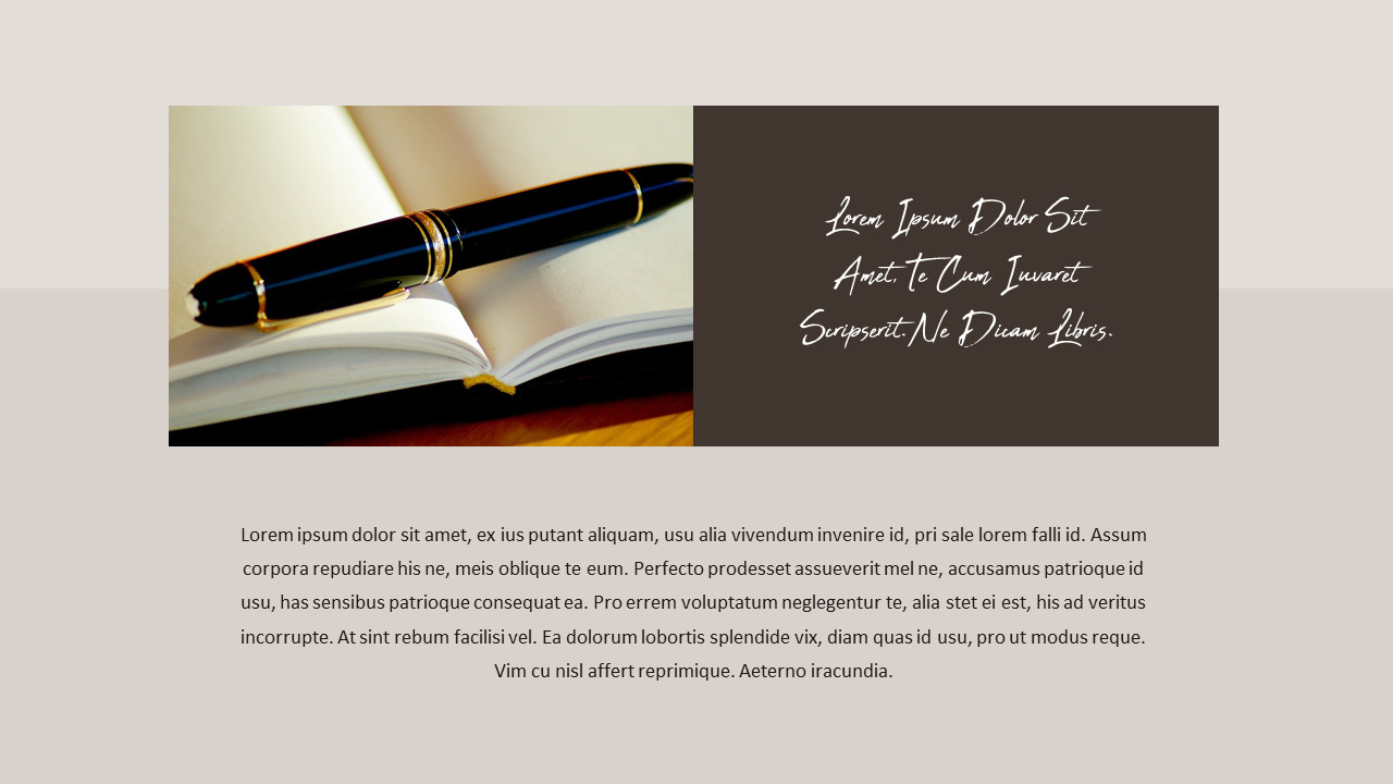 Writer PowerPoint Presentations Samples|Lifestyle|Templates