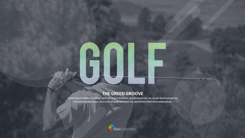 Golf The Green Groove Google PPT Modelli_01