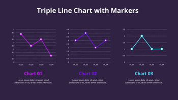3 Line Chart with Markers