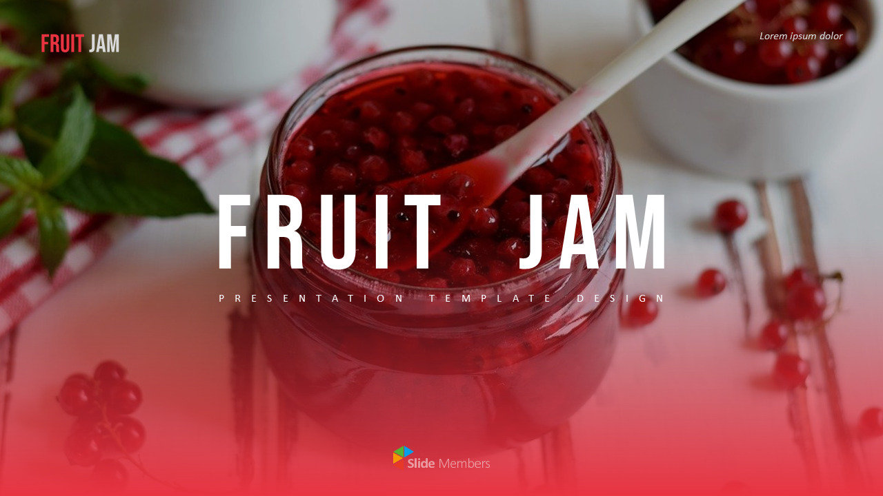 Fruit Jam Design brief TemplatesLifestylePPT