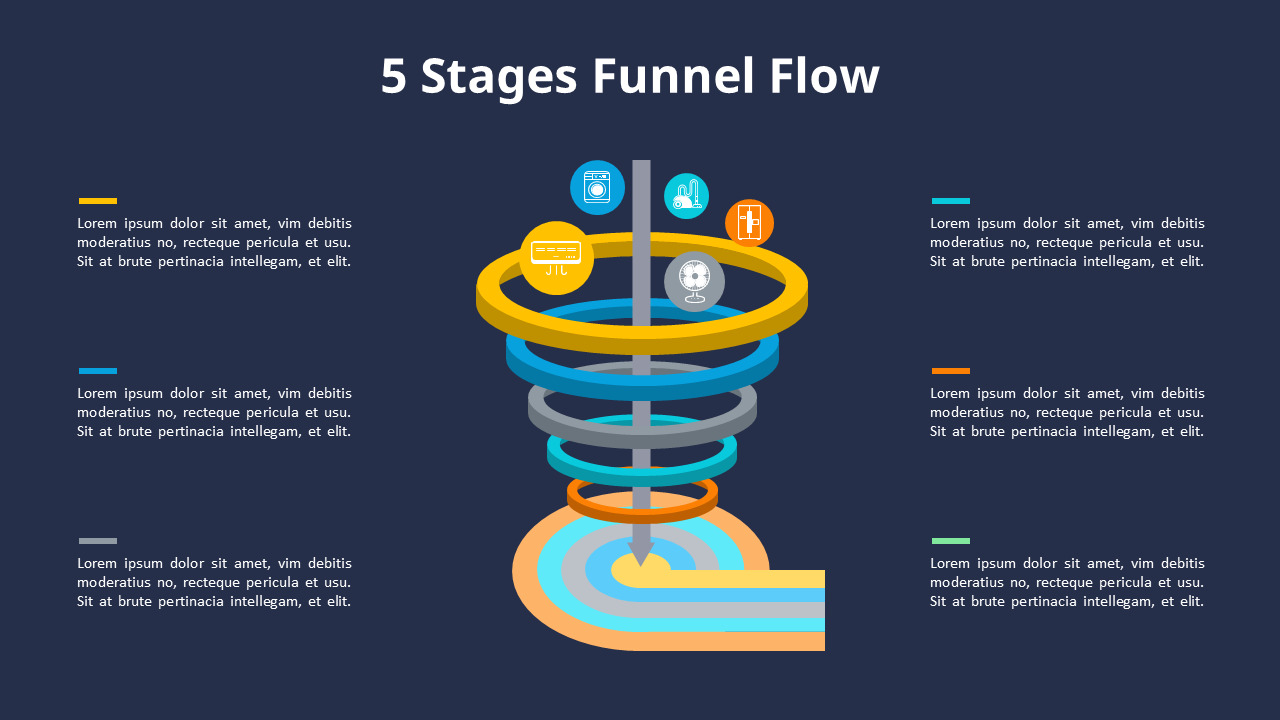 Funnel Infographics Diagram