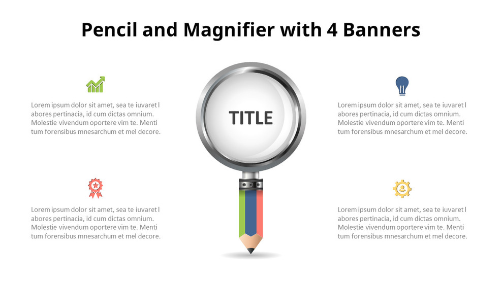 Magnifying Glass Infographic DiagramInfographics
