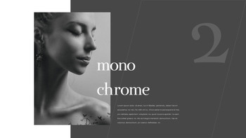 Monochrome powerpoint template|Lifestyle