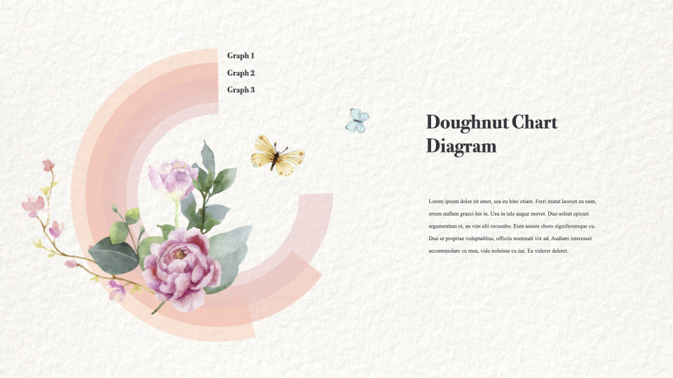 Watercolor Flower Illustration Keynote Presentation