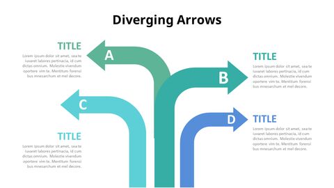 Diverging Arrows Infographic Diagram|Infographics