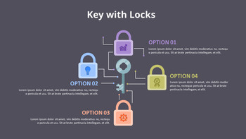 Key and Lock Infographics Diagram